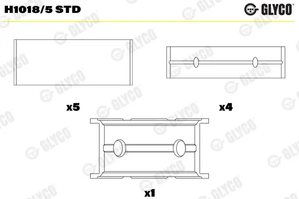 Glyco H10185STD Вклад.корен. FORD MONDEO IV,V