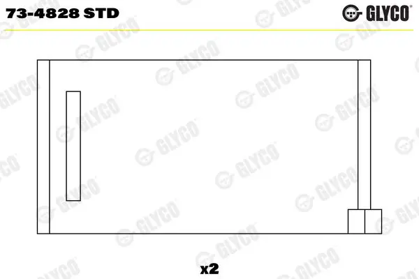 GLYCO 734828STD Вклад.двиг. р.в. VW T5 2.5TDI