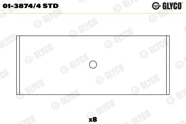 GLYCO 0138744STD Вкладыши ДВС шатунные (к-т)
