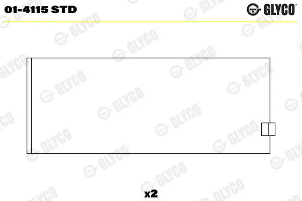 GLYCO 014115STD Вкладыш подшипника