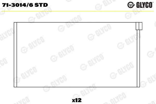 71-3014/6 STD Вкладыш подшипника