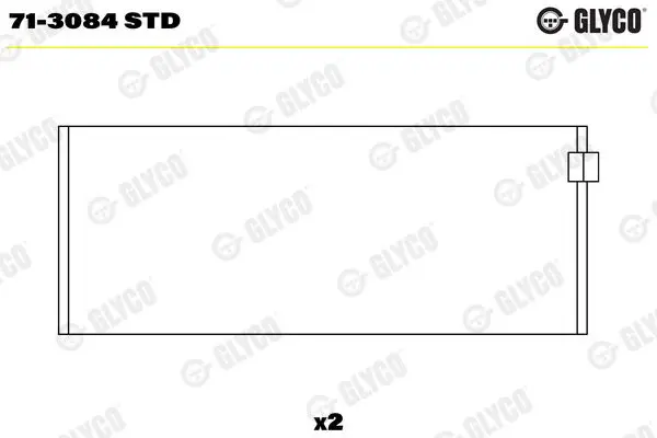 71-3084 STD Вкладыш подшипника