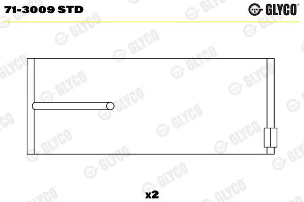 GLYCO 713009STD Вкладыш подшипника