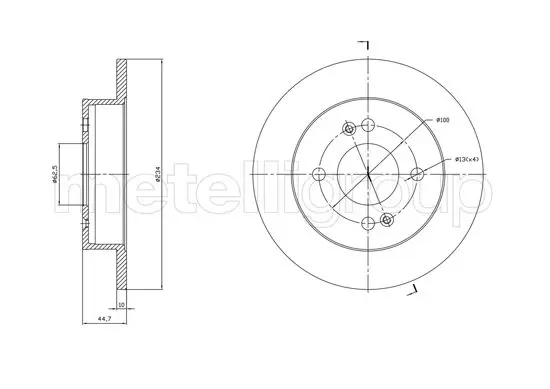 800-1761C Brake Disc