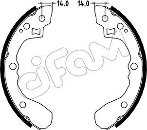 CIFAM 153217 Комлект тормозных накладок