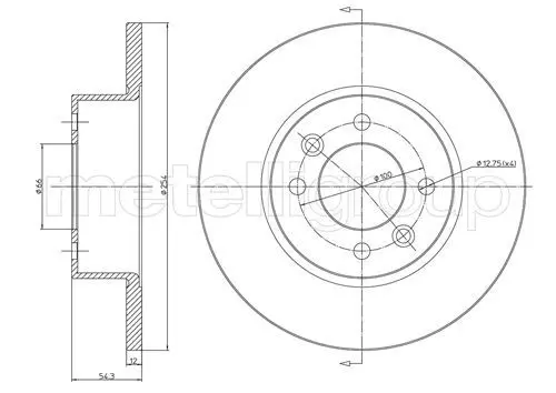 CIFAM 800218 Тормозной диск