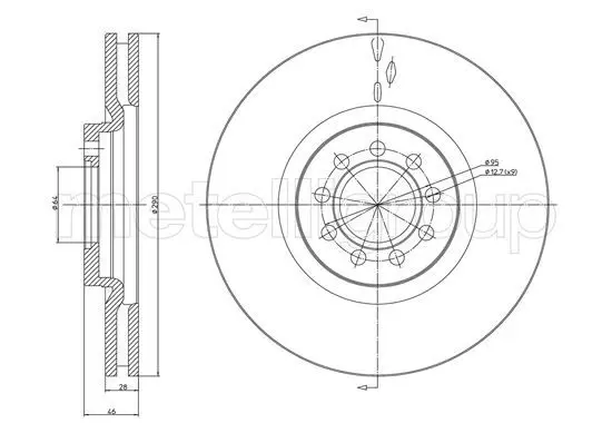 CIFAM 800914C Тормозной диск