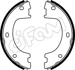 CIFAM 153249 Комлект тормозных накладок