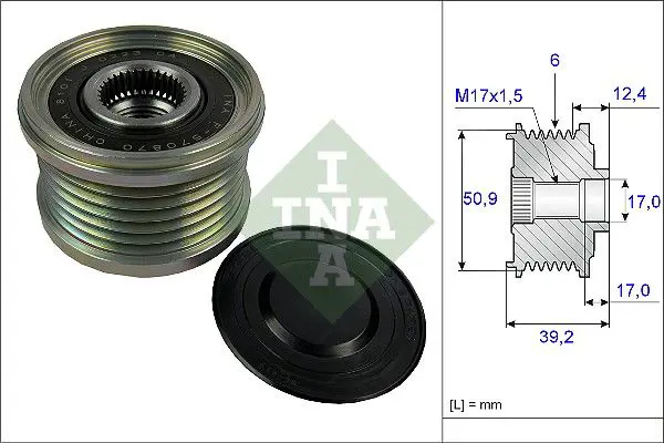 Ina 535024710 ШКИВ ГЕНЕРАТОРА 535024710