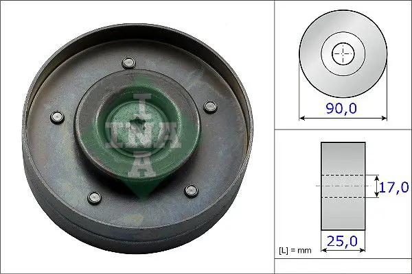 Ina 532069410 Ролик ремня приводного AUDI