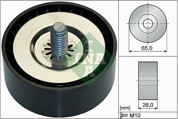 INA 532073610 Паразитный / ведущий ролик,