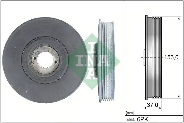 INA 544003910 Шкив коленвала AUDI: TT