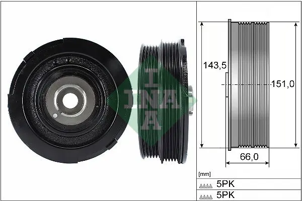 INA 544006910 шкив коленвала