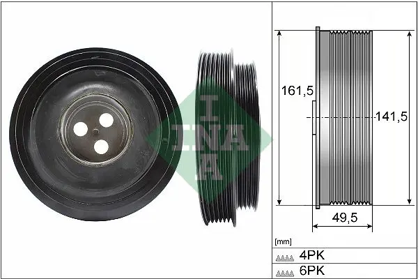 544 0166 10 Crank Pulley