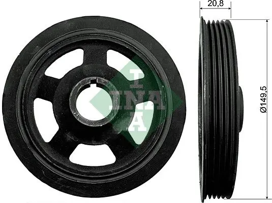 INA 544009210 Шкив коленвала HYUNDAI: i30