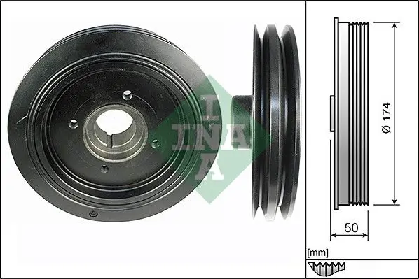 INA 544010710 Шкив коленвала