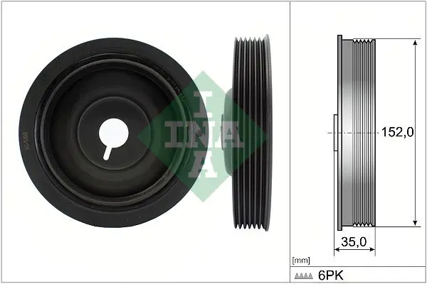Ina 544005410 ШКИВ КОЛЕНВАЛА