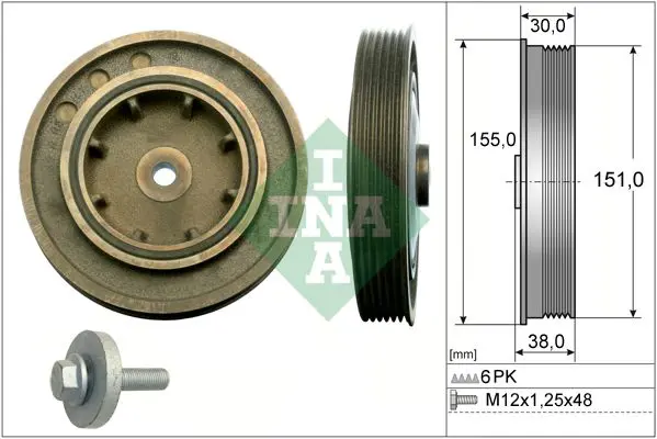 INA 544010120 Шкив коленчатого вала NISSAN