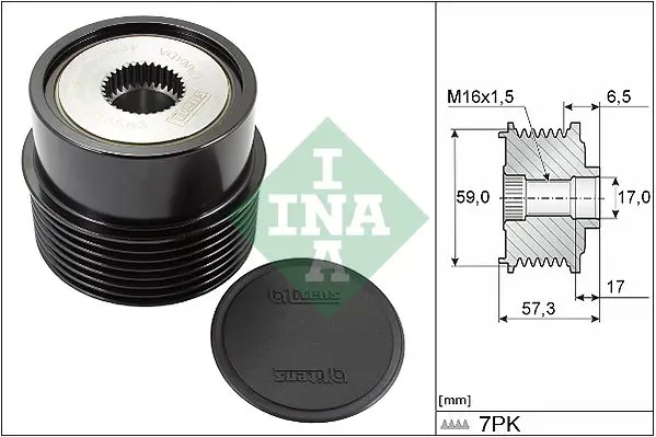 INA 535031410 Ременной шкив генератора
