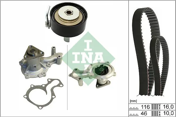 INA 530070030 Комплект ГРМ с водяным насосом