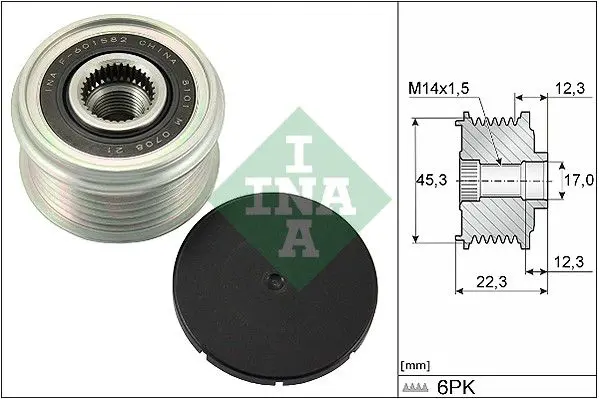 535 0291 10 Шкив генератора NISSAN: