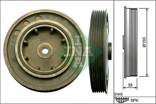 INA 544010110 Шкив коленвала