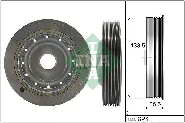 INA 544009110 ШКИВ КОЛЕНВАЛА