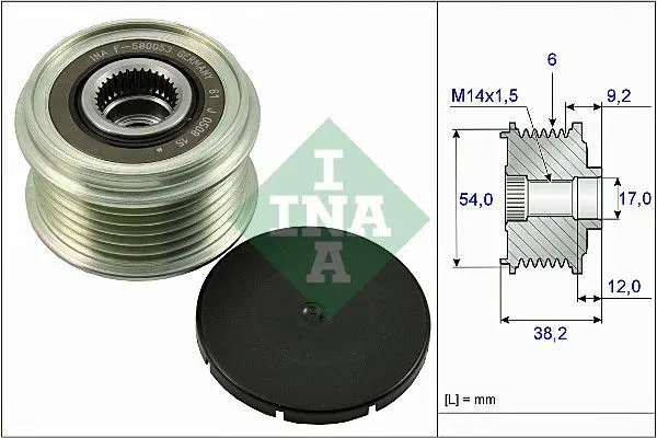 Ina 535026310 Шкив генератора