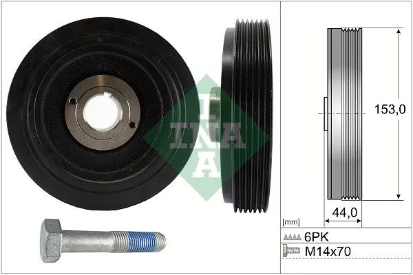 INA 544004220 Комплект ременных шкивов,