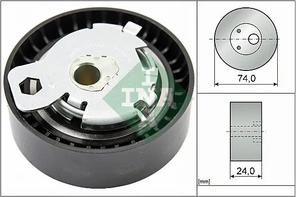 Ina 531049710 Ролик натяжной ГРМ FORD