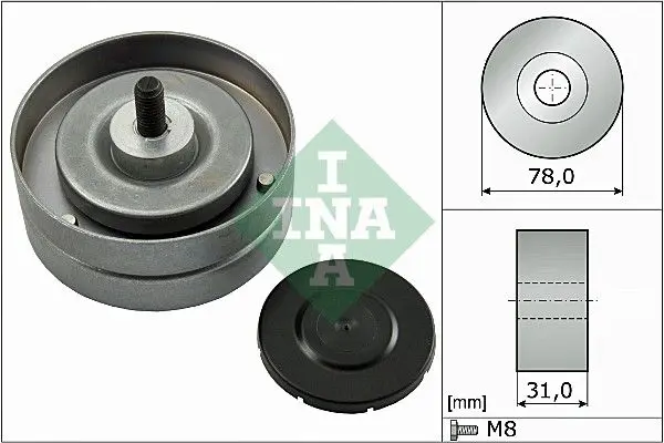 Ina 532046310 Ролик промежуточный