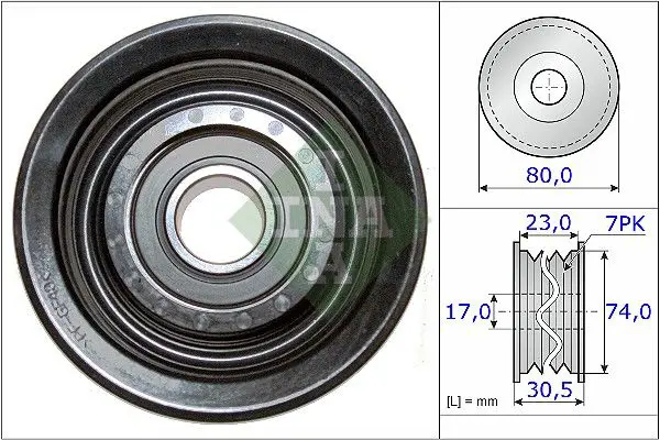 Ina 532058010 Ролик обводной HONDA ACCORD