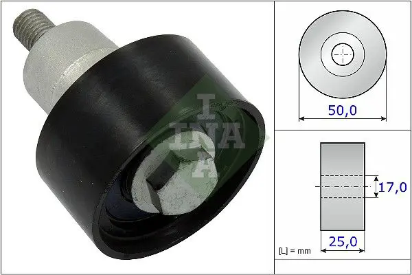 Ina 532075310 Ролик обводной ГРМ VW GOLF VII