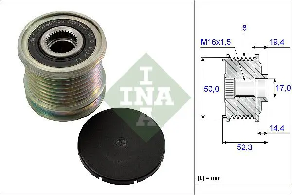 Ina 535011110 Обгонный шкив генератора