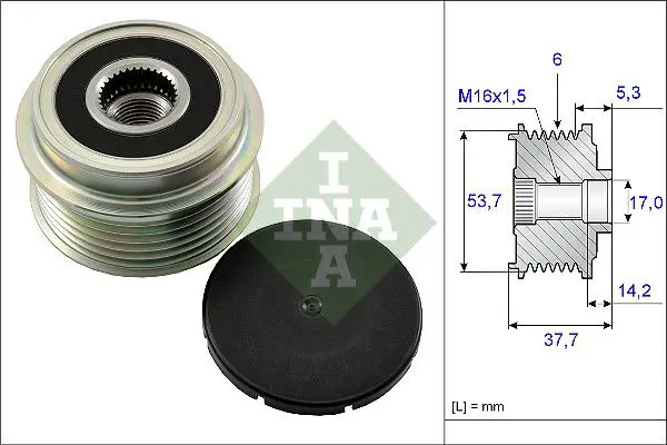 Ina 535013210 Шкив генератора