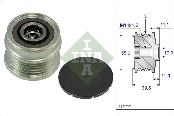 535 0218 10 Шкив генератора FORD: FOCUS II