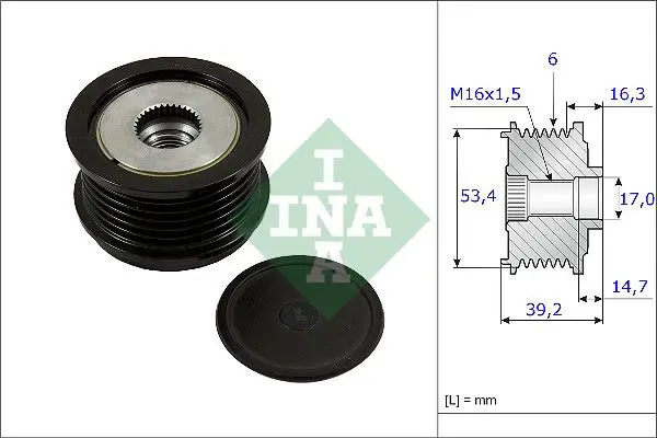 Ina 535023610 Шкив генератора