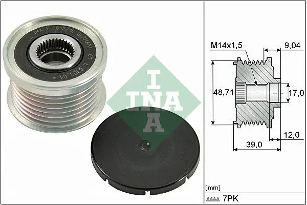 Ina 535027510 Шкив генератора BMW: X1 (E84)