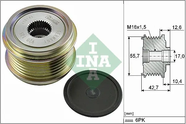 Ina 535027610 Шкив генератора