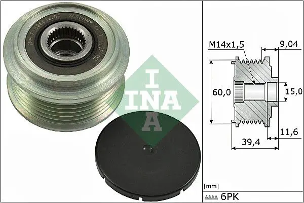 Ina 535027710 Шкив генератора
