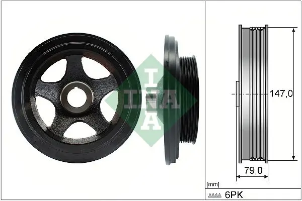 INA 544014210 Шкив коленвала M611,646,651