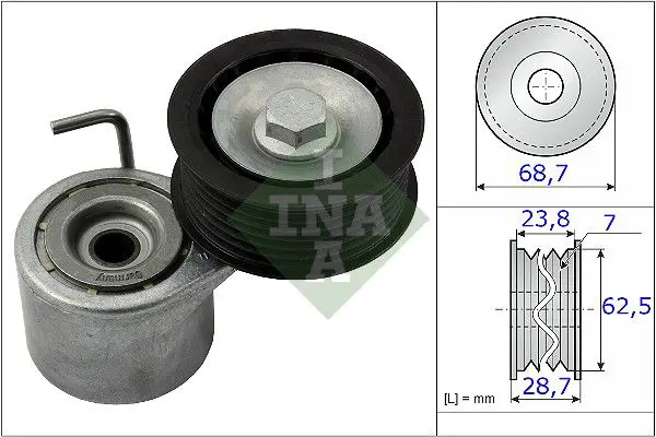 534 0487 10 Натяжитель ремня AUDI A6 (C6),