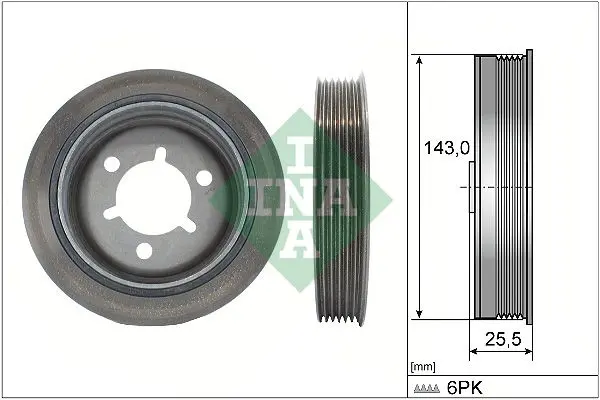 INA 544014510 Шкив коленвала