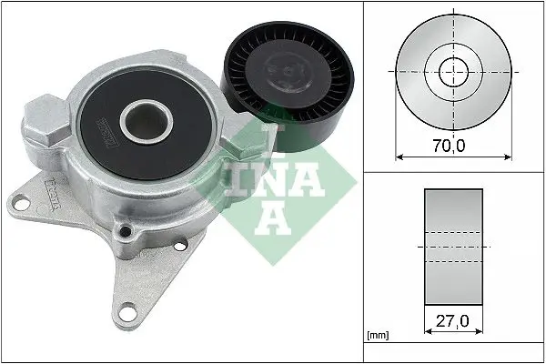 Ina 534017410 ролик натяжной ремня