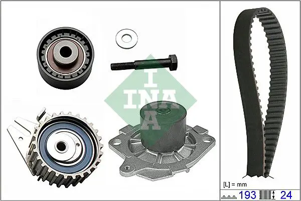 INA 530062330 Комплект ГРМ +помпа
