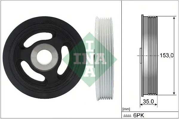 INA 544010410 Шкив коленвала Ford