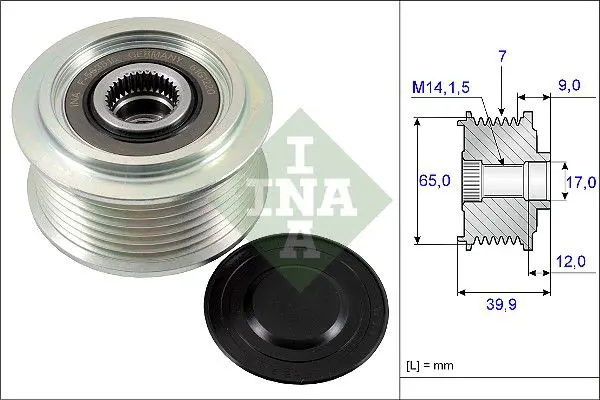 INA 535022910 Шкив генератора HONDA: CR-V