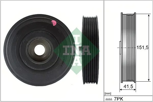 INA 544008810 Шкив коленвала Renault Megane