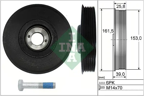 INA 544003920 Шкив коленвала