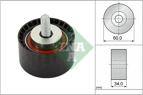 INA 532088810 Паразитный / ведущий ролик,